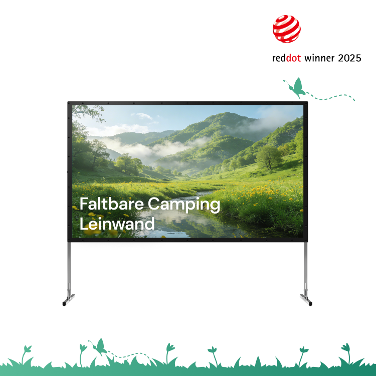 AWOL Valerion Max+Tragbare weiße Leinwand für den Außenbereich