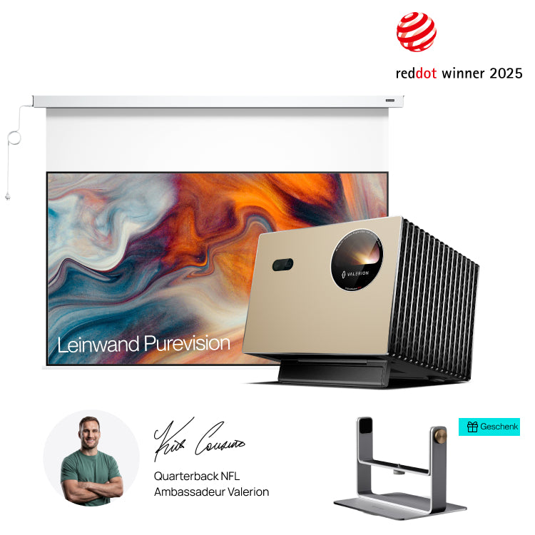 AWOL Valerion Pro +
PureVision Motorleinwand Bundle