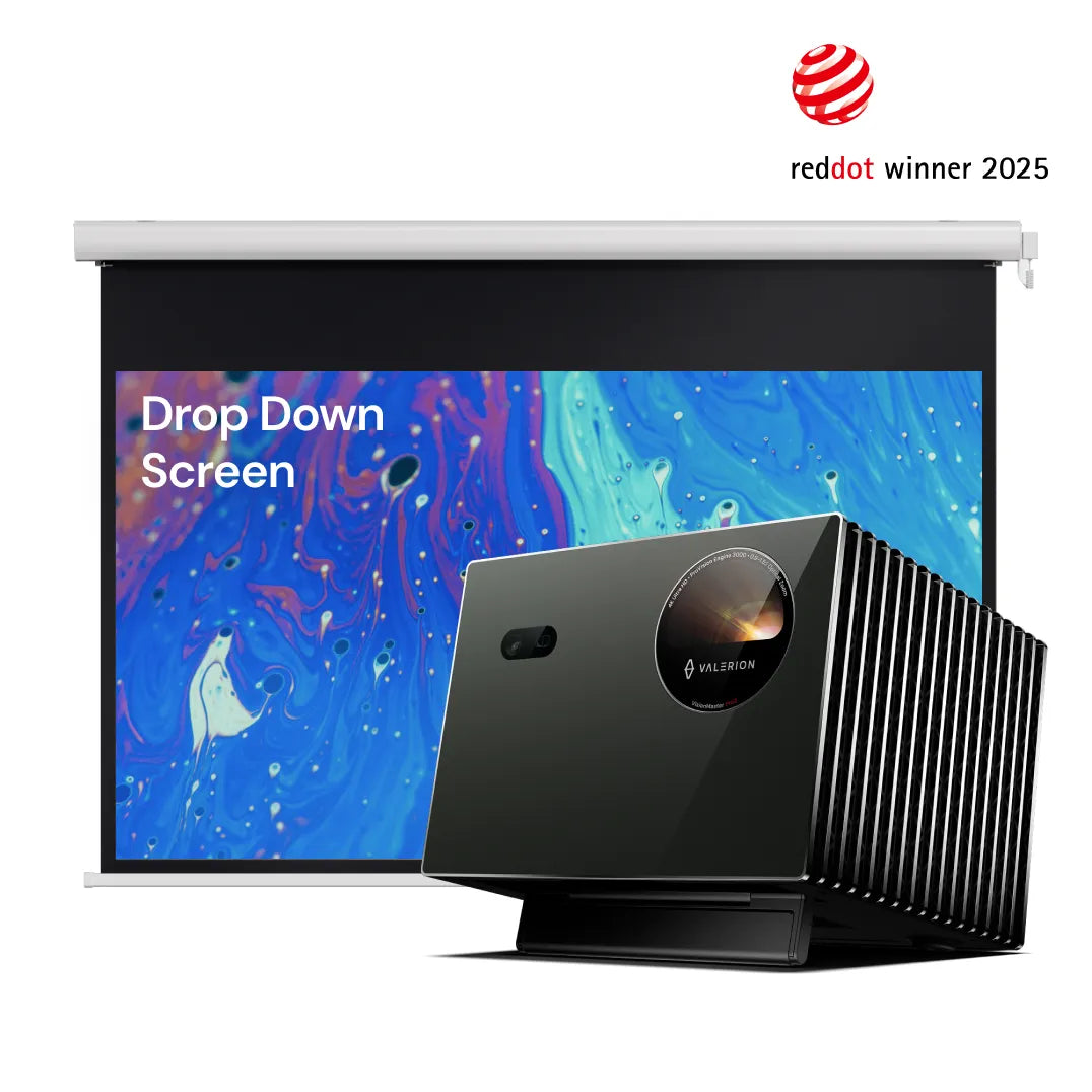 AWOL Valerion Pro 2 +
Elektrischer Rückseitiger Garten-Dropdown-Leinwand