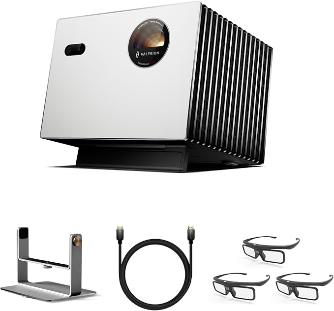AWOL Valerion StreamMaster Plus 2 + Ständer + 3x 3D-Brillen + HDMI-Kabel（2m）