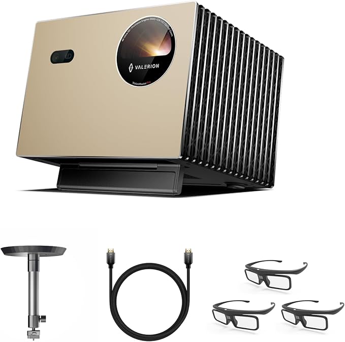 Valerion VisionMaster Pro2/Pro + Ständer + 3x 3D-Brillen + HDMI-Kabel（2m）