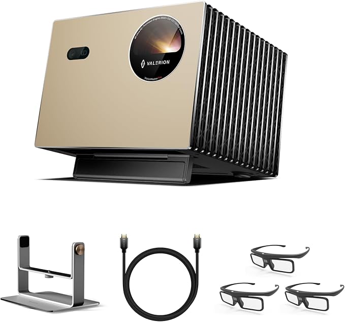 Valerion VisionMaster Pro2/Pro + Ständer + 3x 3D-Brillen + HDMI-Kabel（2m）