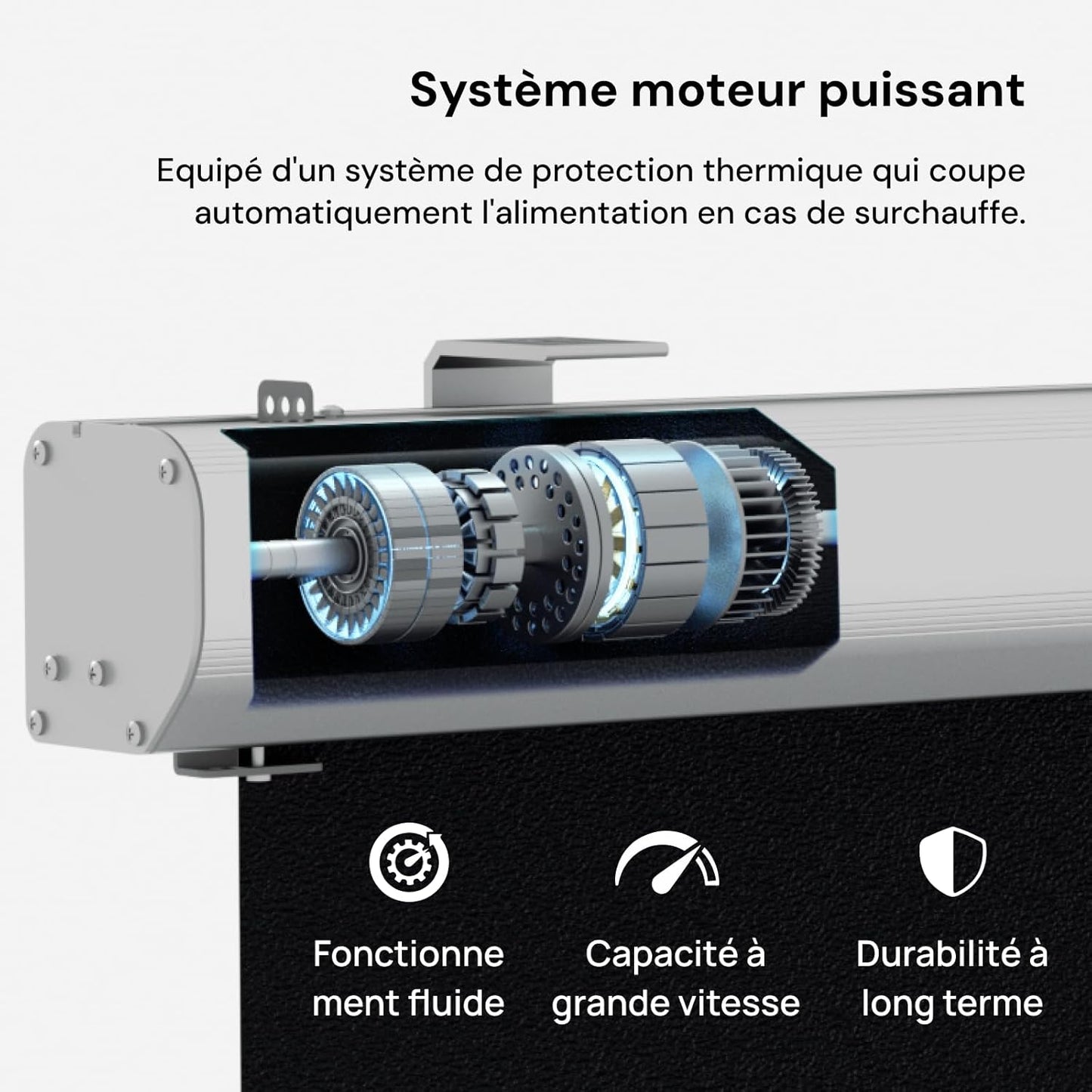 VisionMaster Max + Standfuß + 120" motorisierte Rollleinwand + Gratis 3D-Brillen (2 Paar)
