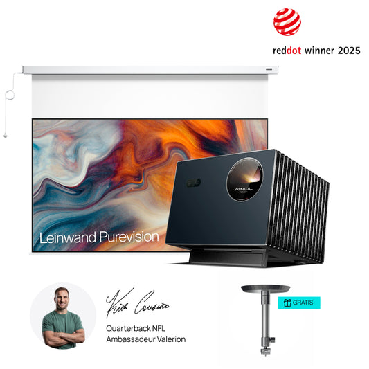 AWOL Valerion Pro + PureVision Motorleinwand Bundle