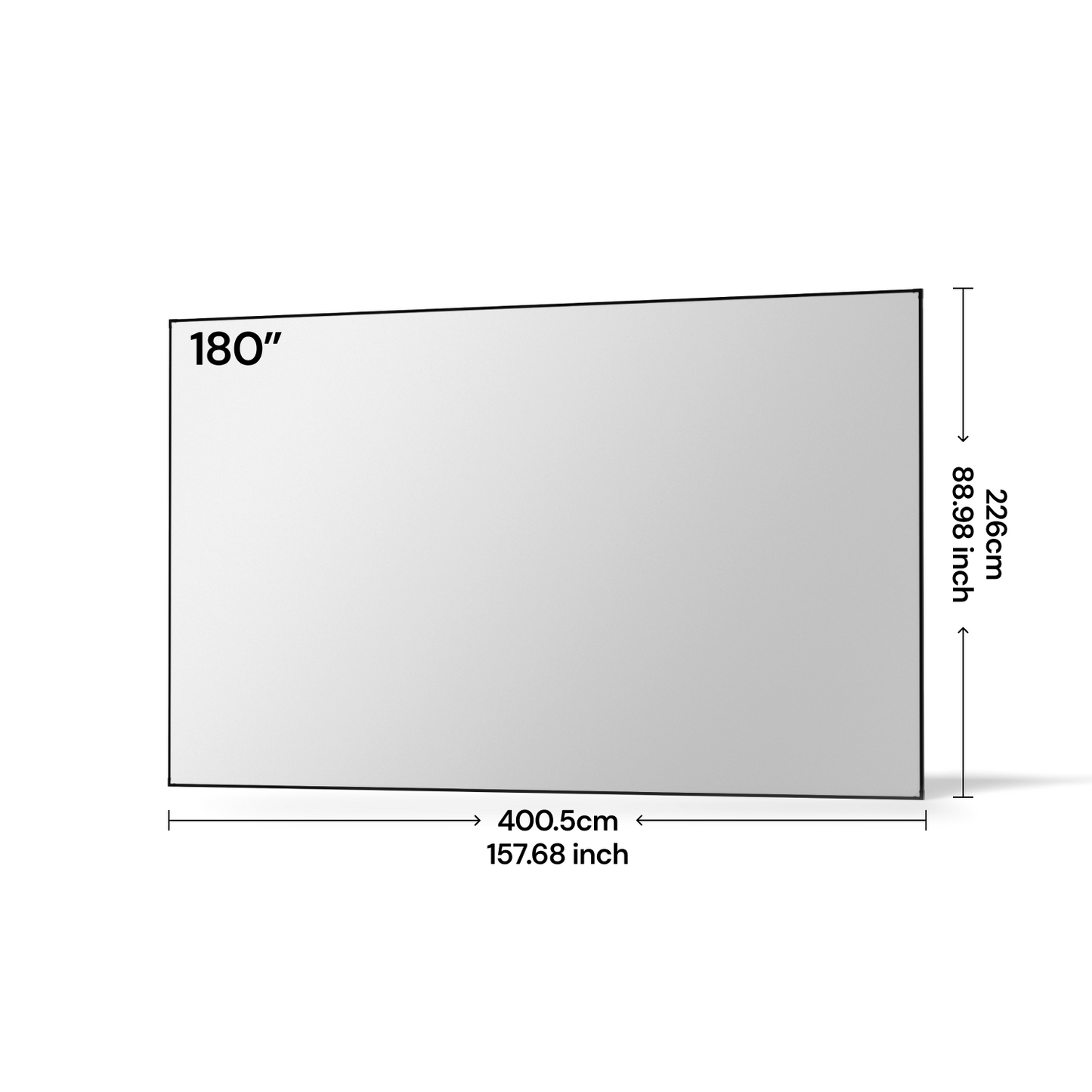 Valerion 100''–220''Mattweißer Bildschirm