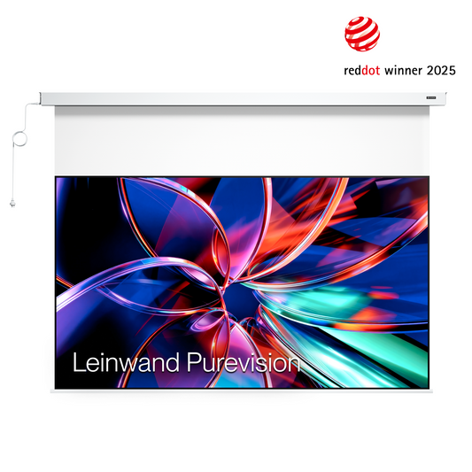 AWOL Valerion PureVision Motorisierte Matte Weiß Leinwand