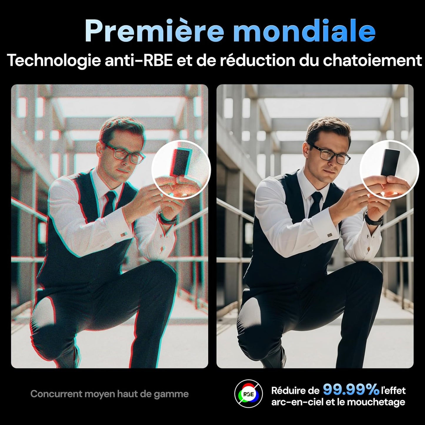 VisionMaster Max + Standfuß + 120" motorisierte Rollleinwand + Gratis 3D-Brillen (2 Paar)