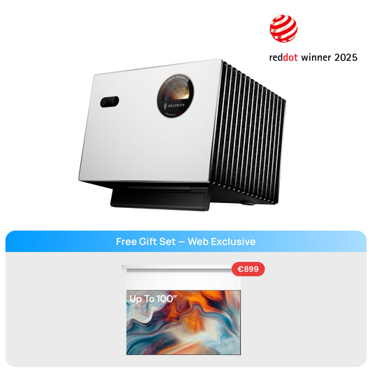 Valerion StreamMaster Plus2+PureVision Motorisierte Matte Weiß Leinwand