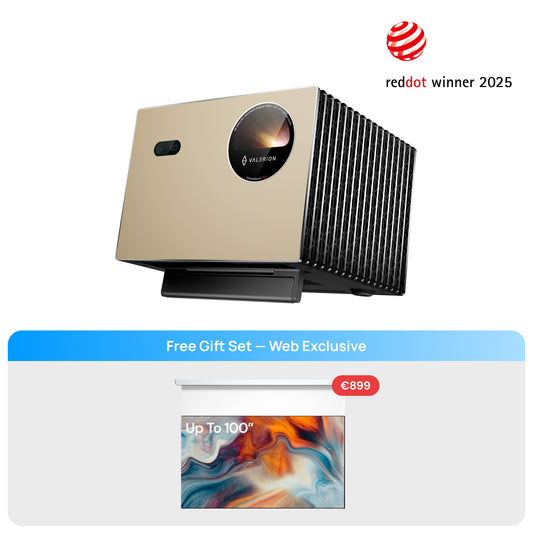 Valerion VisionMaster Pro+PureVision Motorisierte Matte Weiß Leinwand