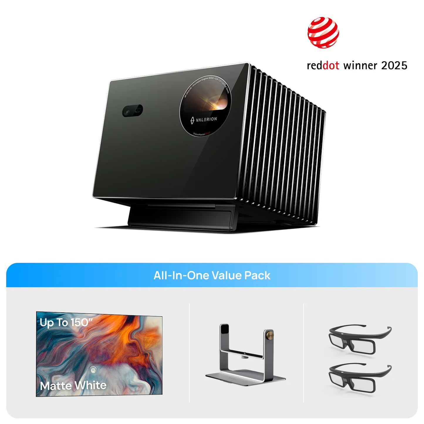 Pro2+Kostenlose weiße Leinwand & Gimbal-Stativ & 3D-Brille (EU & UK)