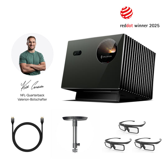 AWOL Valerion Pro 2/Pro + Ständer + 3x 3D-Brillen + HDMI-Kabel（2m）